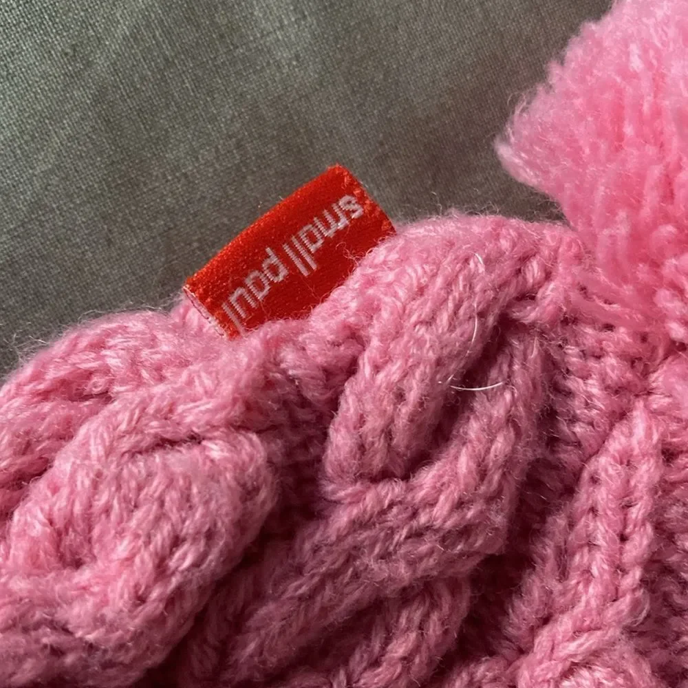 Small Paul Kids Girls Knit Hat -Pink